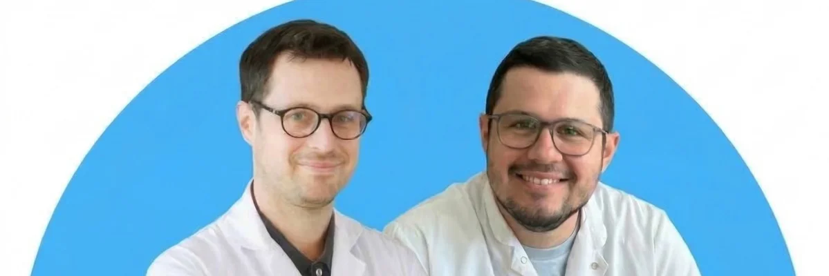 Sylvain et Julien, les deux médecins derrière la newsletter Médecin Malin.
