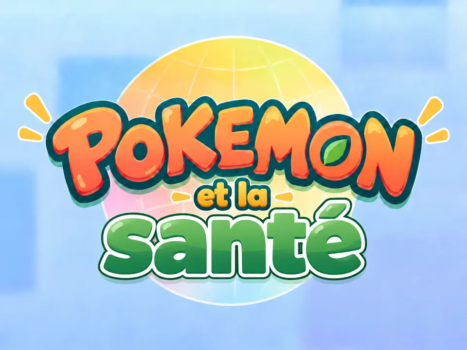 Le logo du projet Pokémon et la santé.