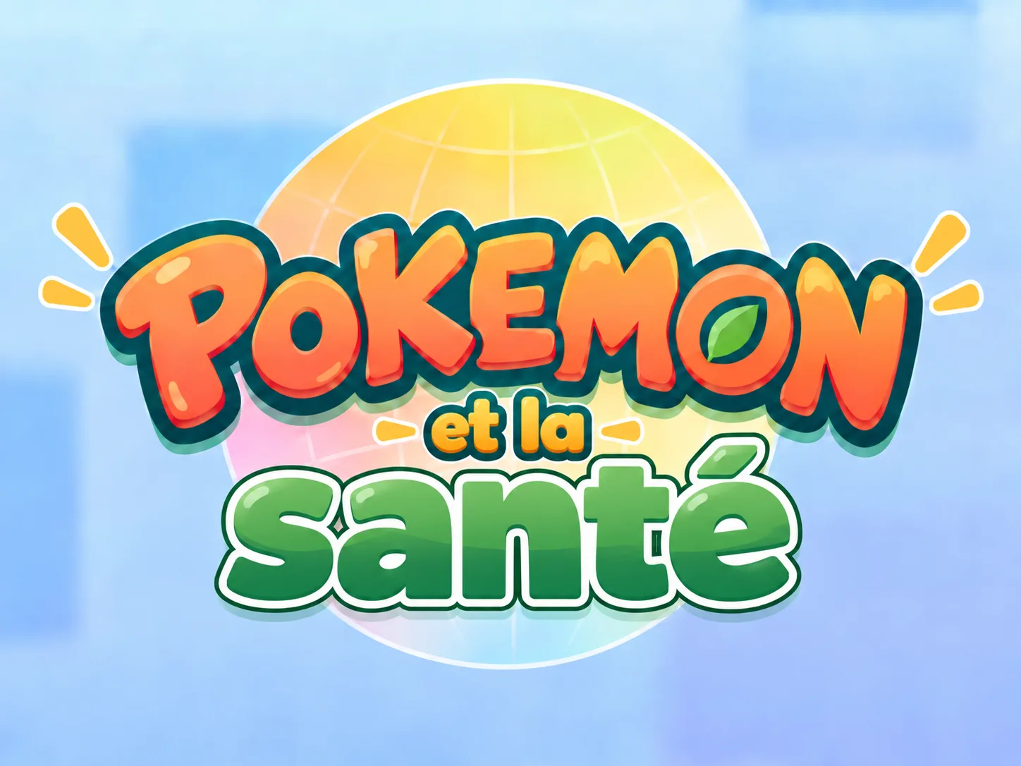 Le logo du projet Pokémon et la santé.